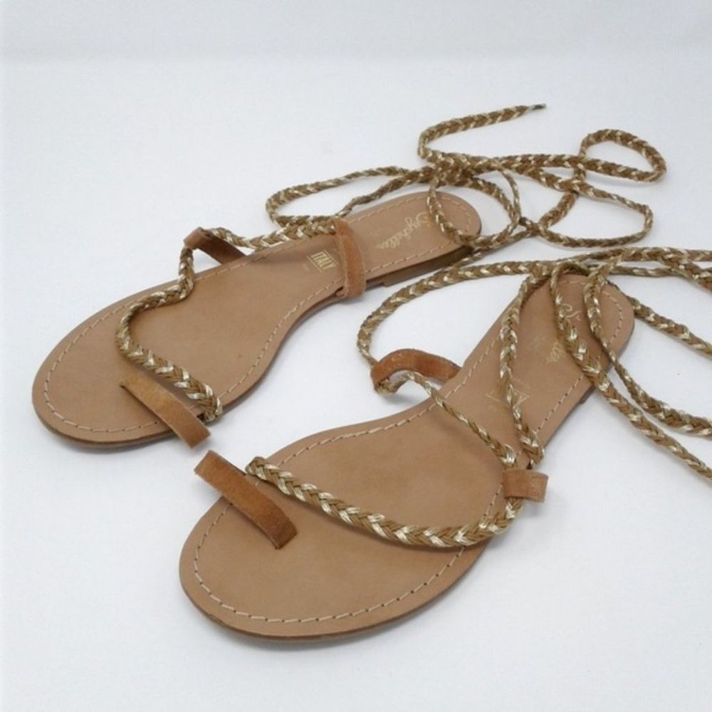 Seychelles Glory suede wrap ankle sandals